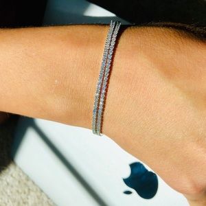 New 925 sterling silver bracelet, adjustable
